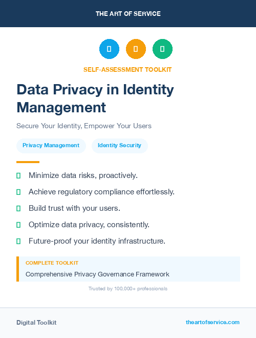 Data Privacy in Identity Management