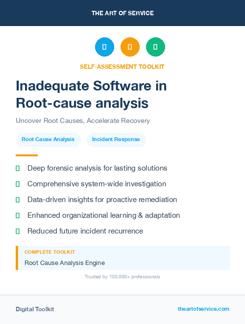 Inadequate Software in Root-cause analysis