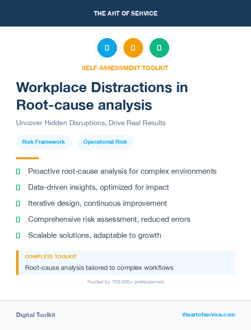 Workplace Distractions in Root-cause analysis