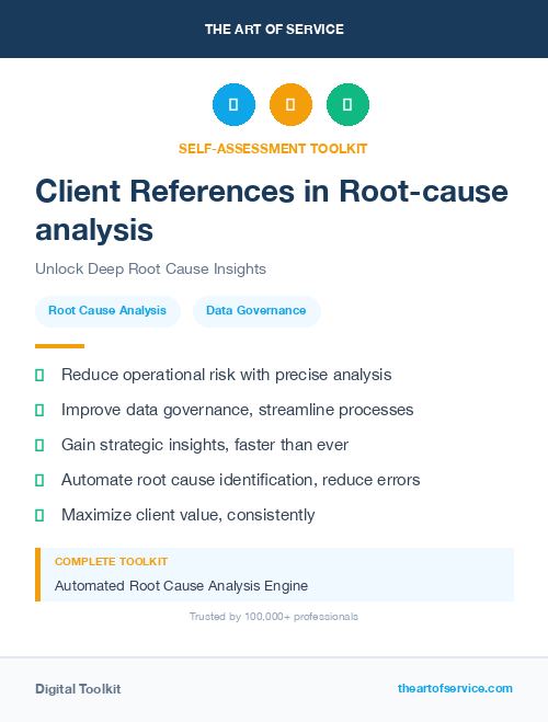 Client References in Root-cause analysis