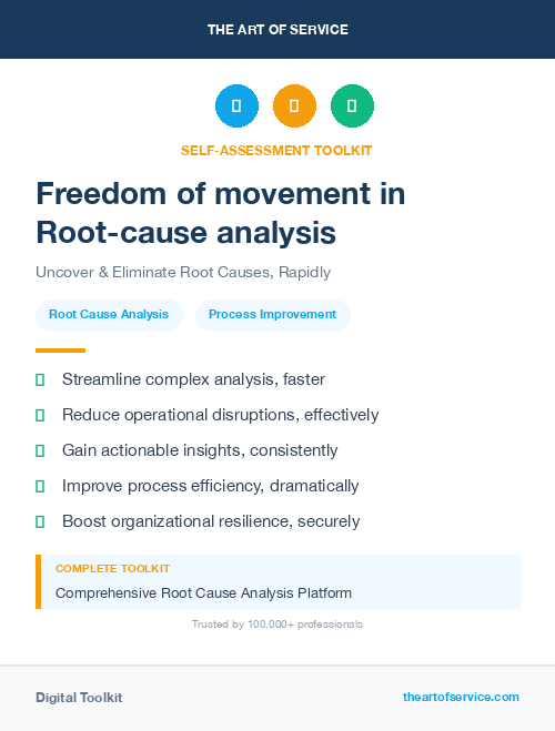 Freedom of movement in Root-cause analysis