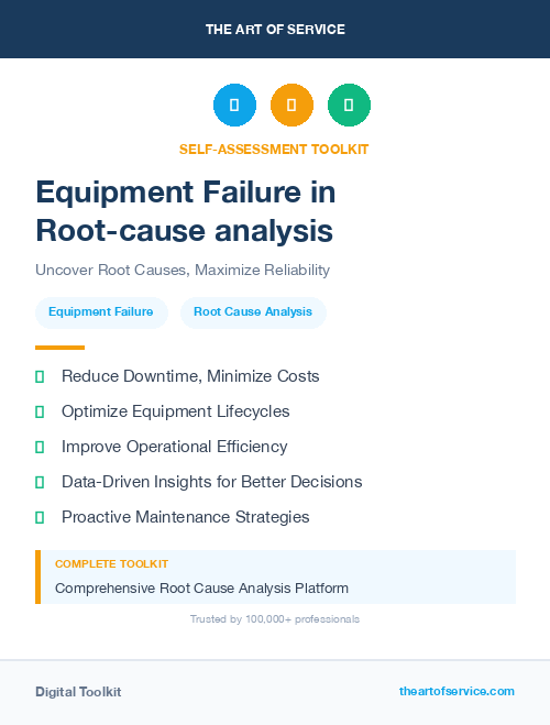 Equipment Failure in Root-cause analysis