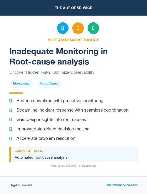 Inadequate Monitoring in Root-cause analysis