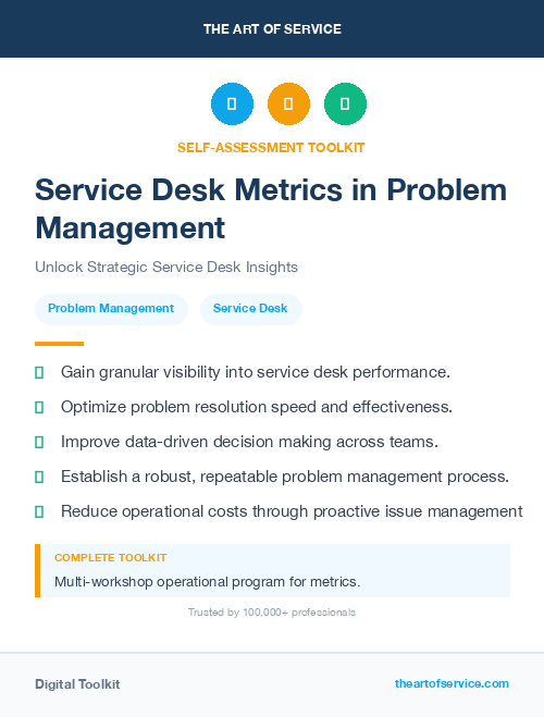 Service Desk Metrics in Problem Management