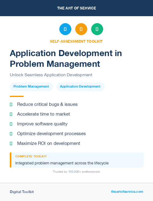 Application Development in Problem Management