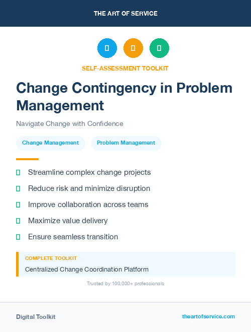 Change Contingency in Problem Management