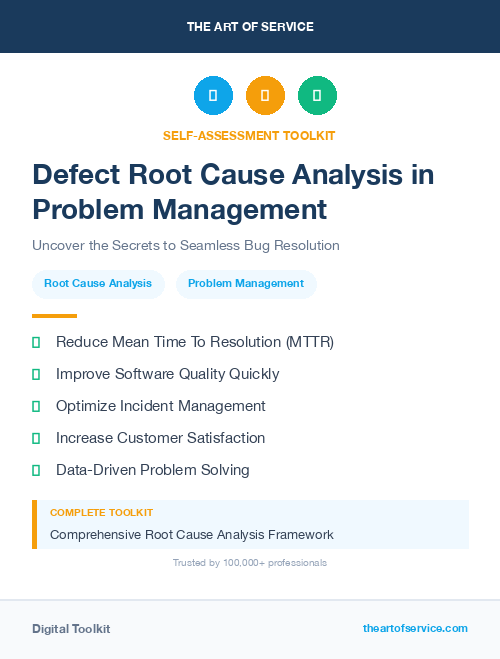 Defect Root Cause Analysis in Problem Management
