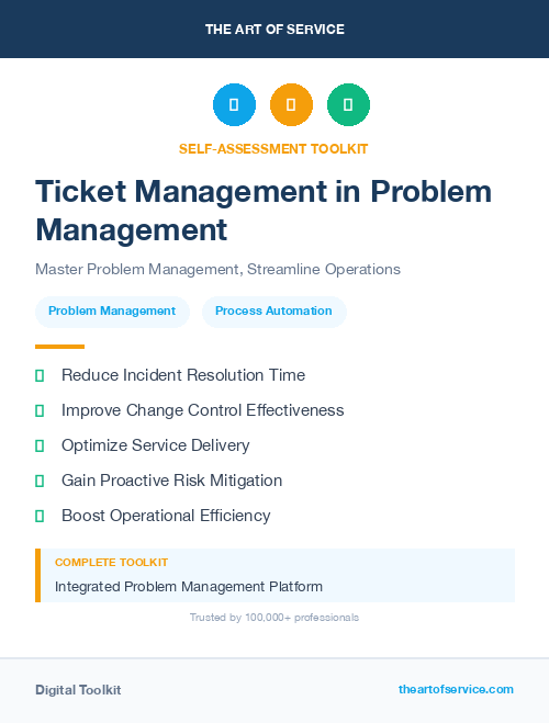 Ticket Management in Problem Management