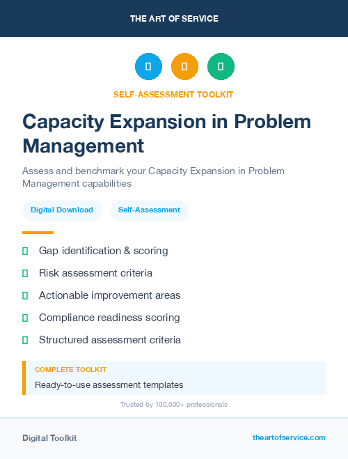Capacity Expansion in Problem Management