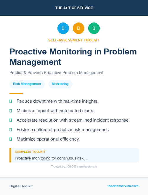 Proactive Monitoring in Problem Management