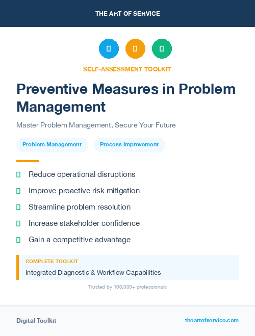 Preventive Measures in Problem Management