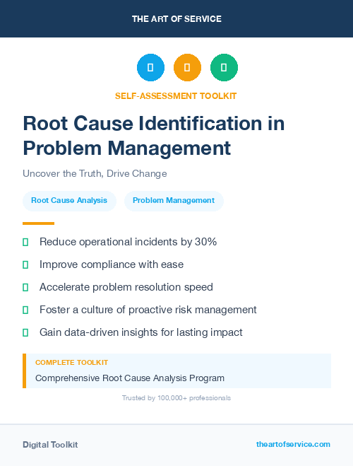 Root Cause Identification in Problem Management