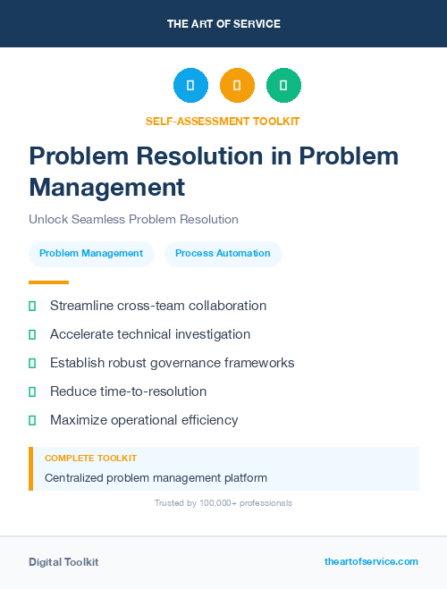 Problem Resolution in Problem Management