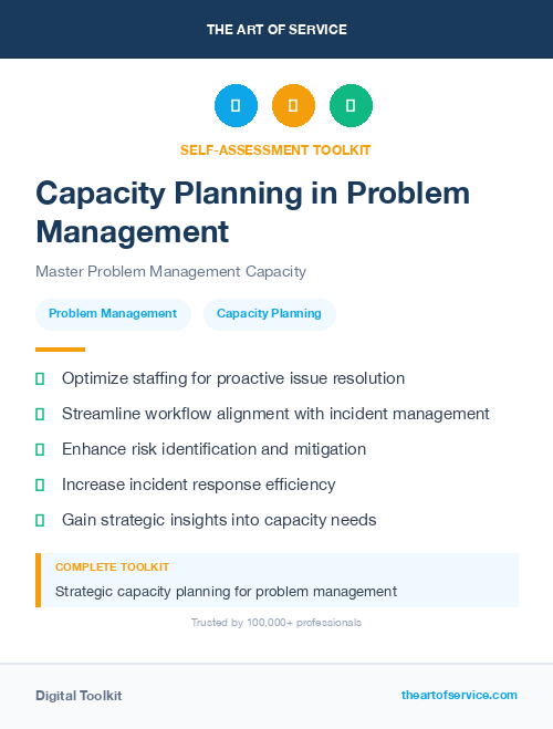 Capacity Planning in Problem Management