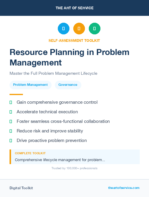 Resource Planning in Problem Management
