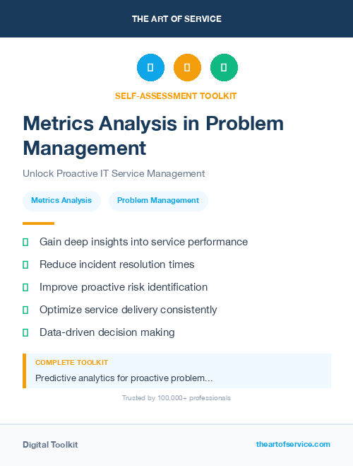 Metrics Analysis in Problem Management