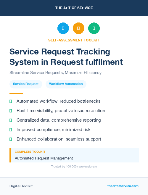 Service Request Tracking System in Request fulfilment
