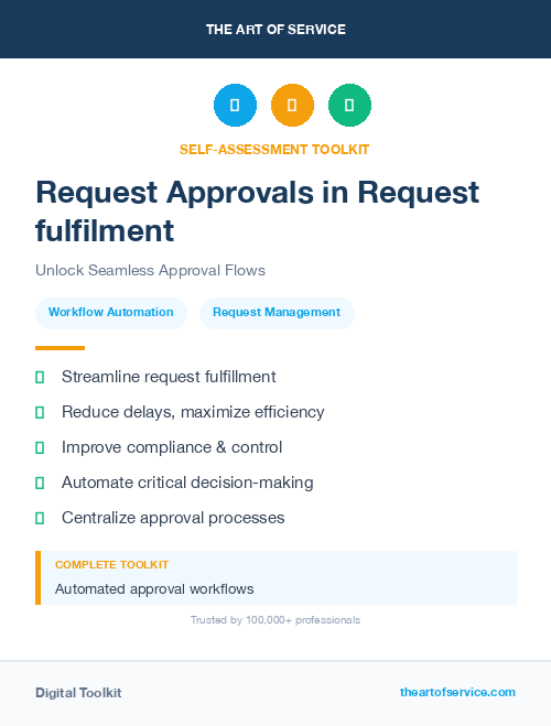 Request Approvals in Request fulfilment