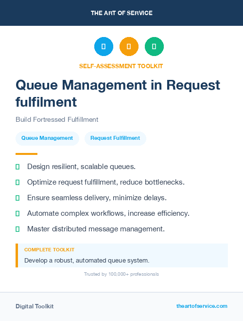 Queue Management in Request fulfilment
