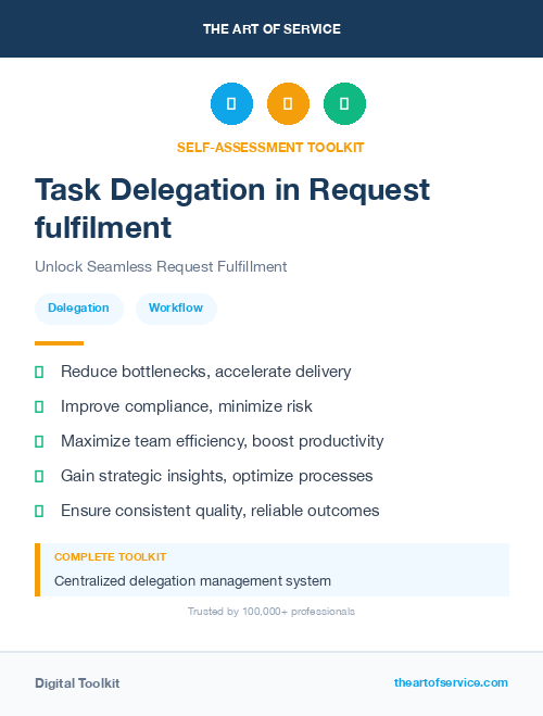 Task Delegation in Request fulfilment