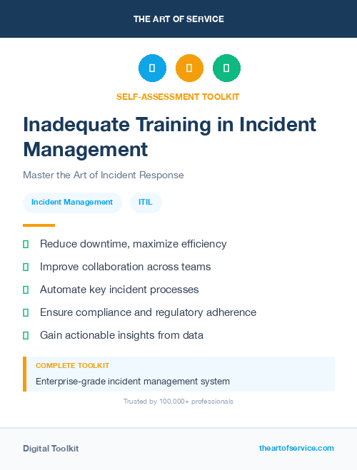 Inadequate Training in Incident Management