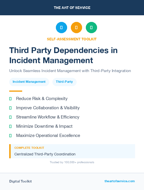 Third Party Dependencies in Incident Management