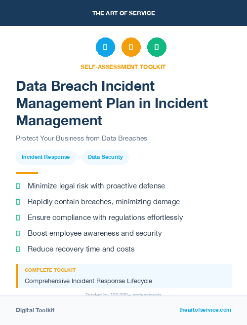 Data Breach Incident Management Plan in Incident Management