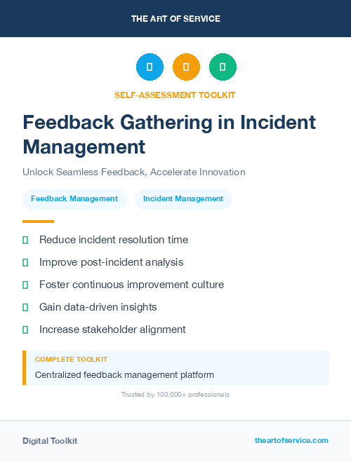 Feedback Gathering in Incident Management