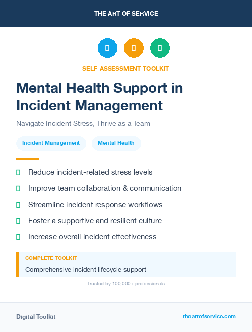 Mental Health Support in Incident Management