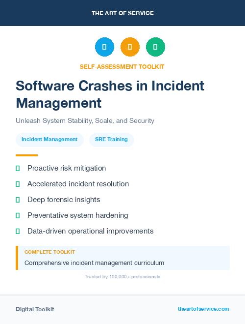Software Crashes in Incident Management