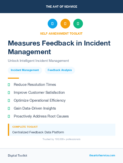 Measures Feedback in Incident Management