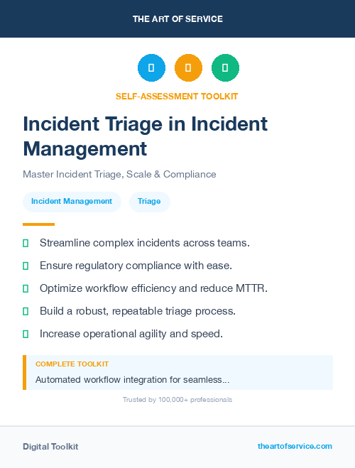 Incident Triage in Incident Management