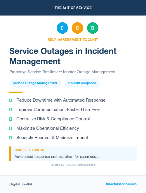 Service Outages in Incident Management