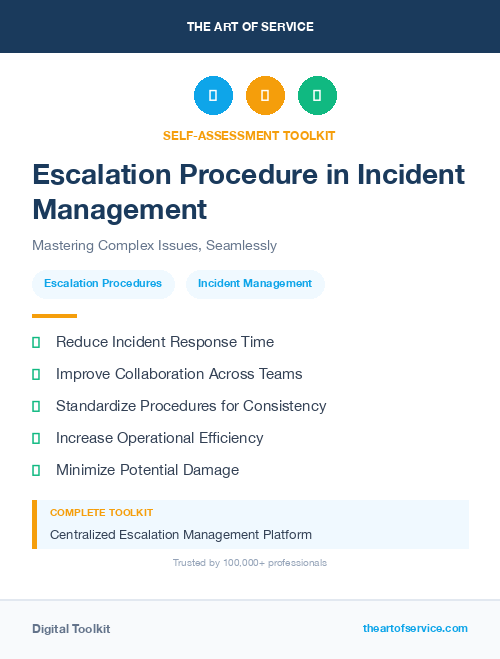 Escalation Procedure in Incident Management