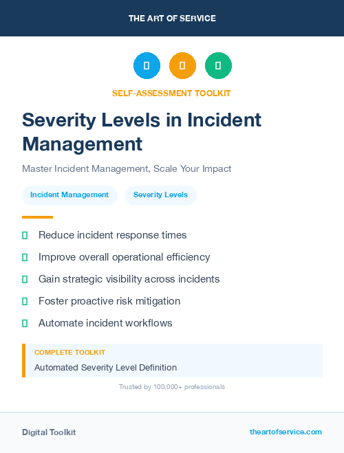 Severity Levels in Incident Management
