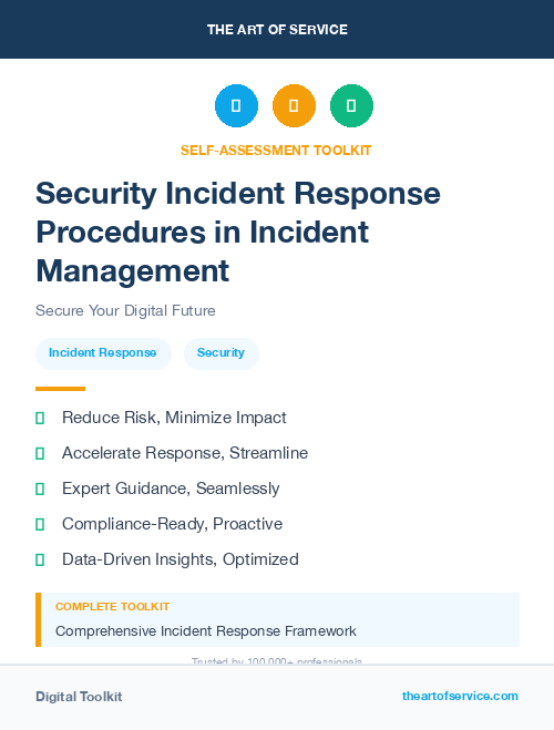 Security Incident Response Procedures in Incident Management