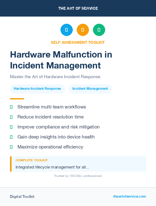 Hardware Malfunction in Incident Management