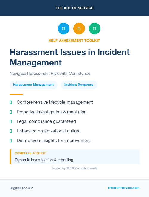Harassment Issues in Incident Management