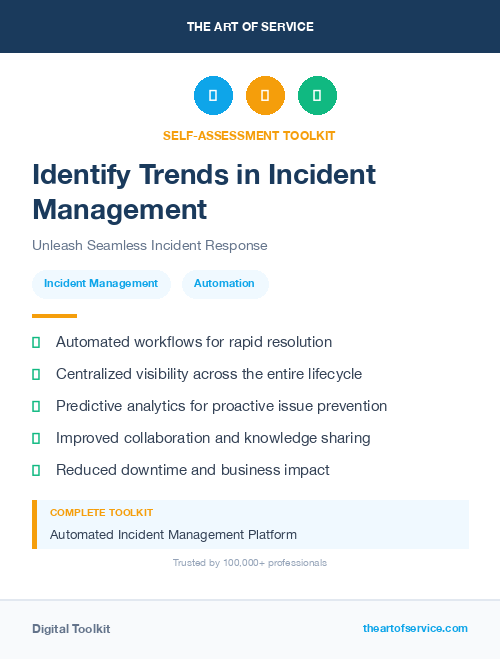 Identify Trends in Incident Management