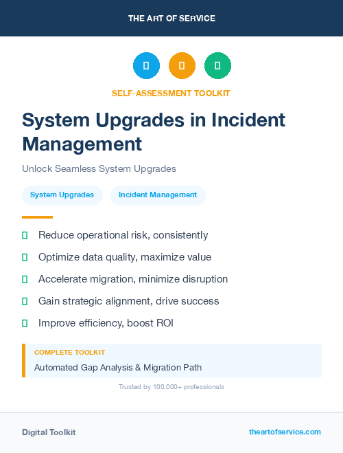 System Upgrades in Incident Management