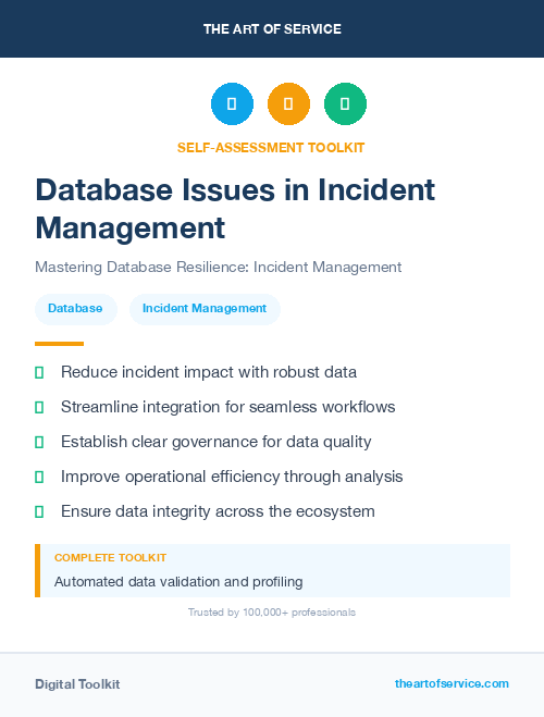 Database Issues in Incident Management