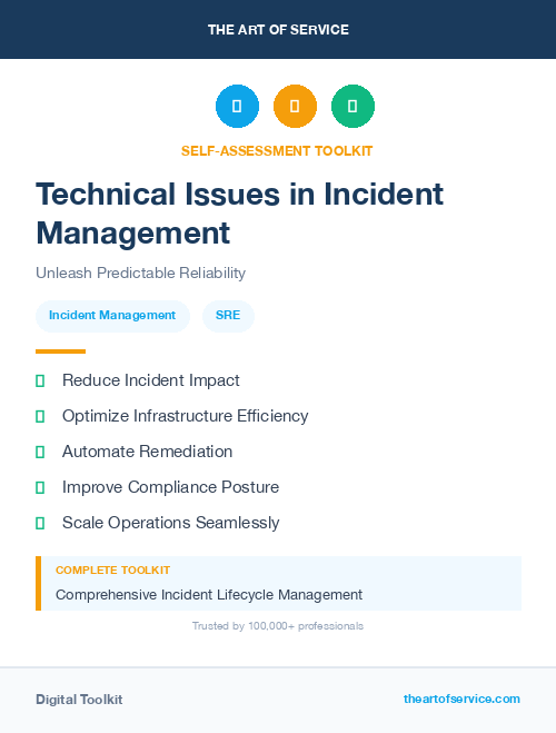 Technical Issues in Incident Management