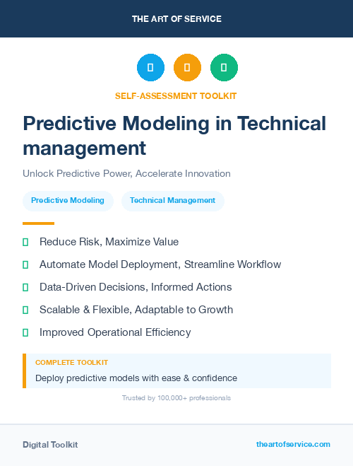 Predictive Modeling in Technical management