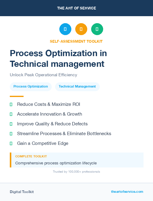 Process Optimization in Technical management