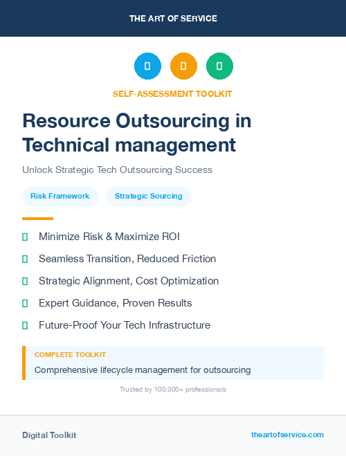 Resource Outsourcing in Technical management