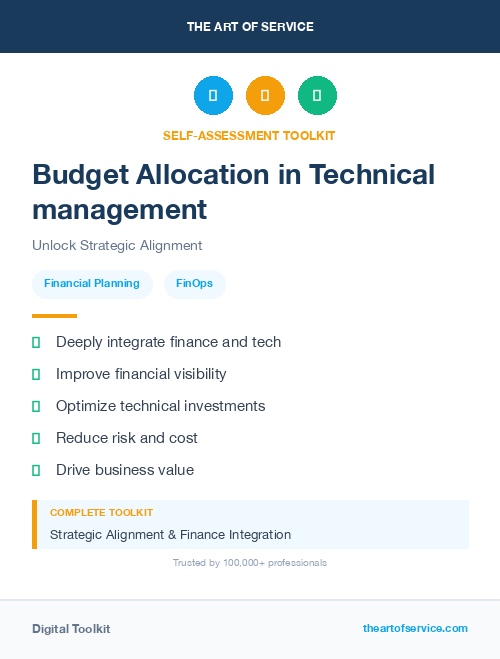 Budget Allocation in Technical management