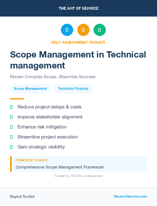 Scope Management in Technical management