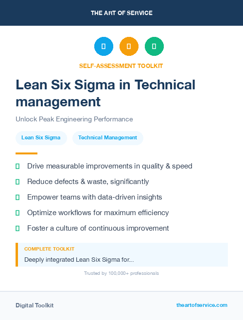 Lean Six Sigma in Technical management
