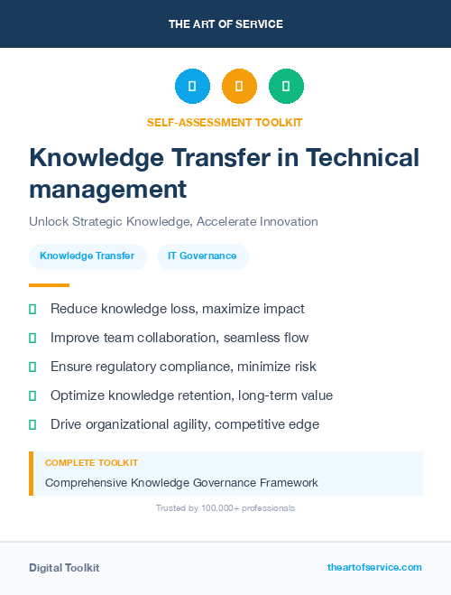 Knowledge Transfer in Technical management