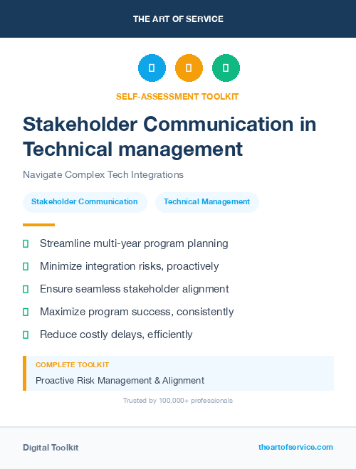 Stakeholder Communication in Technical management